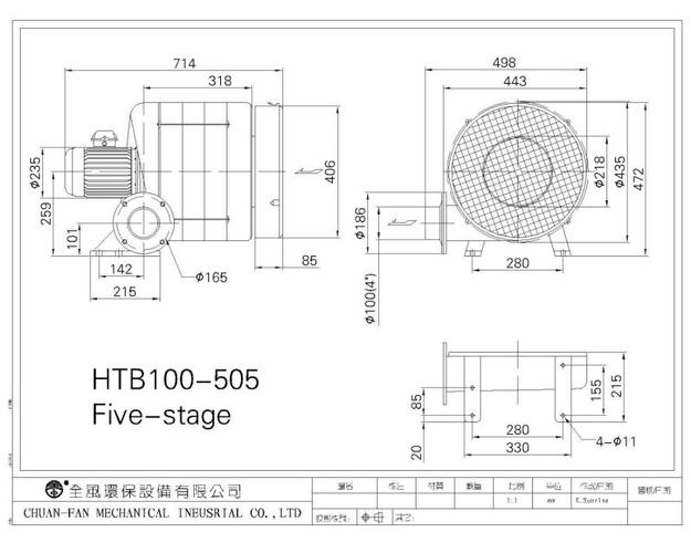 供應(yīng)歐冠htb100-505多段式中壓鼓風(fēng)機,htb100-505風(fēng)機